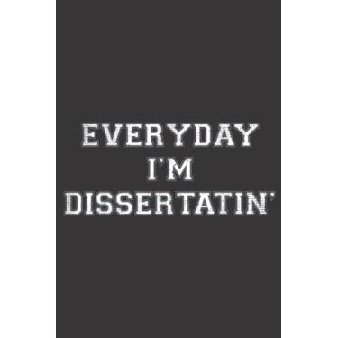 Imagem de Ph.D PHD Dissertation GradStudent Cool Graduation Gifts: Daily Planner Notepad To Do Schedule, Medium 6x9 Inches, 120 Pages, Printed Cover