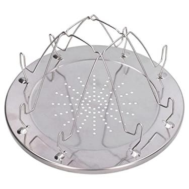 Imagem de Torradeira Dobrável para Fogão de Acampamento, Suporte de Rack de Aço Inoxidável para Churrasco, Piquenique Ao Ar Livre