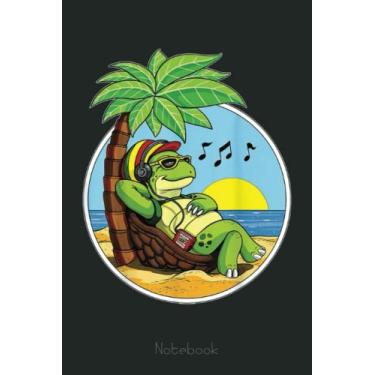Imagem de Turtle Hippie Summer Beach Vacation Holiday Funny Animal Notebook: Drawing Journal and Summer Notebook for Children Summer Journal For Kids With Writing Prompts, Interactive Diary Scrapbook