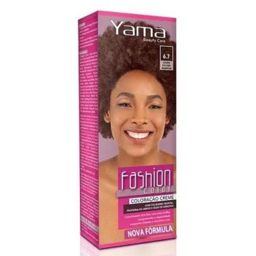 Imagem de Coloração Fashion Color 6.7 Louro Escuro Marrom 60g - Yamá