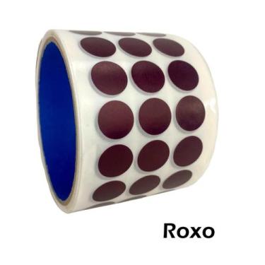 Imagem de Etiqueta Adesiva Autocolante Colorida 15x15mm ideal para organização d