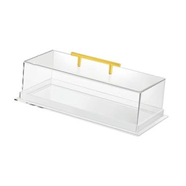 Imagem de IEUDNS Caixa de exibição de acrílico, vitrine de sobremesa, organizador de mesa de festas, exibição de alimentos buffet, para buffet de casamento, Style a