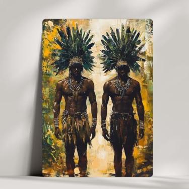 Imagem de Coleção de 26 quadros decorativos - Umbanda e Candomblé - Decoração Orixá - Afro Brasileira - 28x20cm (Cabloco)