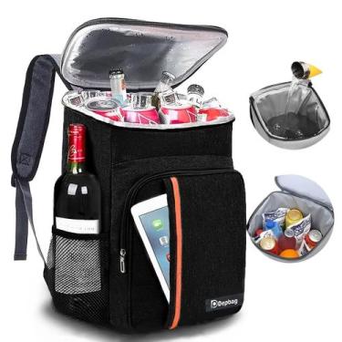 Imagem de Mochila Bolsa Térmica Isolamento Grande Camping Viagem Piquenique Refo