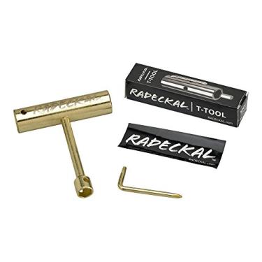 Imagem de Ferramenta de skate compacta para bolso RADECKAL - ferramenta para skate tudo em um para skates, longboards, mini skates e cruisers - se encaixa em um tamanho compacto para caber no seu bolso, Dourado