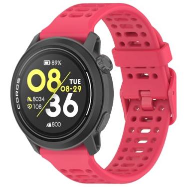 Imagem de Harikiri Pulseiras esportivas de silicone de 20 mm, 22 mm, compatíveis com Coros PACE 3/APEX 2 Pro/PACE 2/APEX 2/APEX 46 mm/APEX 42 mm, para homens e mulheres, 20MM, Amazonita