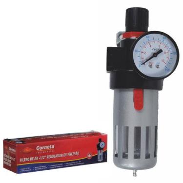 Imagem de Filtro Regulador De Pressão Para Compressor De Ar Pintura opção 1/4 e 