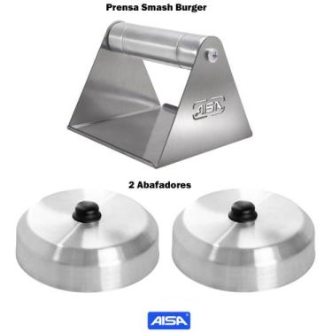 Imagem de Prensa Para Smash Burger Hambúrguer Profissional Abafador G18 - Aisa