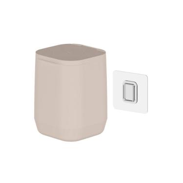 Imagem de Lixeira de Piso/Parede Aura Bege 6L - Ou