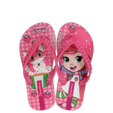 Imagem de Chinelo Ipanema De Dedo Infantil Meninas Moranguinho Rosa, Rosa, Rosa 