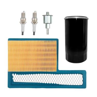 Imagem de Kit de ajuste 140-3116 filtro de ar, filtro de óleo 122-0836, filtro de combustível 149-2341-01 e vela de ignição 167-1638, compatível com geradores Onan RV QG 5500 7000, HGJAA HGJAB HGJAC e Marquis Gold/RV QG G Marquis Plana A