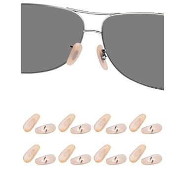 Imagem de HILEEN 8 pares de almofadas de nariz de substituição para Ray-Ban Aviator RB3025 | RB3445 | RB3025JM | RB3026 | RB3516 | RB3498 | RB3362 | RB3183 | RB3625 | RB3016 | RB3267 | RB3267 136 Sol vidro -