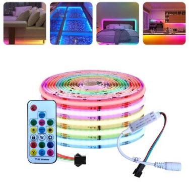 Imagem de Fita Cob Digital Rgb 650 Led/m 328 Efeitos 5m 12v 12w/m - CBC