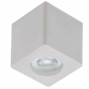 Imagem de Spot Sobrepor Quadrado Branco MR16 Luminária Teto Beiral Zoom Baixo Dital