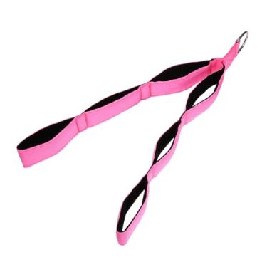 Imagem de PATIKIL Alça de fixação de cabo de corda tríceps, 68,5 cm 3 em 1, 3 em 1, alça de extensão de tríceps para academia, casa, empurrar para baixo, puxador facial, rosa
