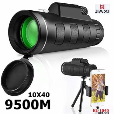 Imagem de Monóculo binóculos telescópio monocular suporte celular - 10X40 Luneta 9500 Metros