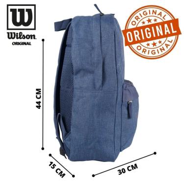 Imagem de Mochila Esportiva Escolar Trabalho Wilson Azul 25 Litros