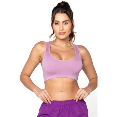 Imagem de Top fitness sem bojo basic + lilas valerian M