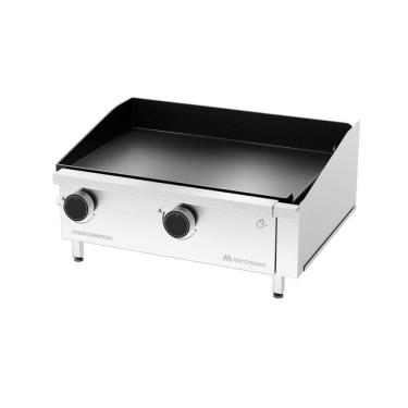 Imagem de Chapa para Lanches a Gás Linha Comercial 60 x 40 cm 2 Queimadores Marchesoni