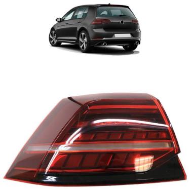 Imagem de Lanterna Traseira Golf 2018 2019 2020 2021 Bicolor Led Canto Lente lis