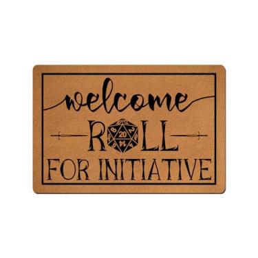 Imagem de VUZUCOSH Tapetes engraçados de boas-vindas, tapete de porta, capacho engraçado, tapetes de cozinha, tapetes de banheiro, tapete de porta de borracha antiderrapante 60 cm x 40 cm (rolo para iniciativa)