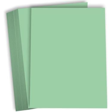 Imagem de Hamilco Cartão colorido para scrapbook papel velino 30 kg capa 21,6 x 28 cm cor verde cartolina pacote com 50
