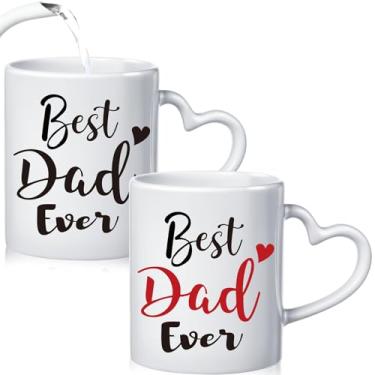 Imagem de Blushtier Presentes de Dia dos Pais Caneca de Café com Mudança de Cor Caneca de Cerâmica 325 ml Caneca de Chá Branco Sensível ao Calor para Presente de Aniversário