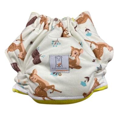 Imagem de Absorvente Contorno BORBOLETA Noturno para Fraldas de Pano Ecológica AURORINHA SUSTENTÁVEL Tamanho Único 6kg/20kg (Cervos)