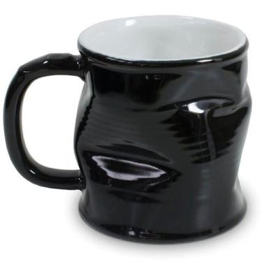Imagem de Caneca Ceraflame Lata Amassada Preta 320ml