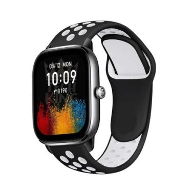 Imagem de Pulseira Furadinha Sport Amazfit Gts 4 Mini + Película 3d - TechKing, 