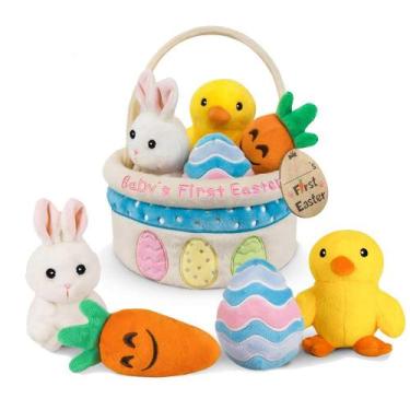 Imagem de Easter Basket Stuffers Playset Bunny Chick Carrot Egg - Bunny Chorus