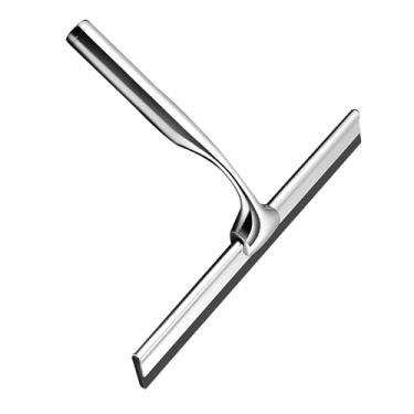 Imagem de Limpador de vidro de alumínio, raspador universal de silicone macio, sem estrias, rodo multifuncional para portas de chuveiro e espelhos