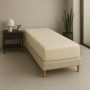 Imagem de Lençol Solteiro Avulso 300 Fios Percal Egípcio 100% Algodão Macio e Resistente (Palha)