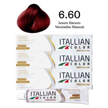 Imagem de 3 Unidades Coloração Itallian Color 6.60 Louro Escuro Vermelho Natural