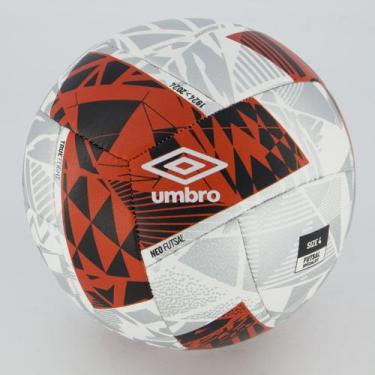 Imagem de Bola Umbro Neo Laminar Swerve Futsal Branca e Vermelha, 04