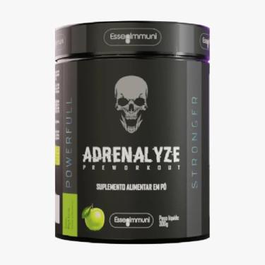 Imagem de Pré-Treino EssenImmuni Sabor Maça Verde 300g Cafeína Beta-Alanina Força Energia Foco