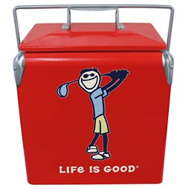 Imagem de Leigh Country LG 97069 14 qt. Portable Life is Good-Jake Golfing, vermelho