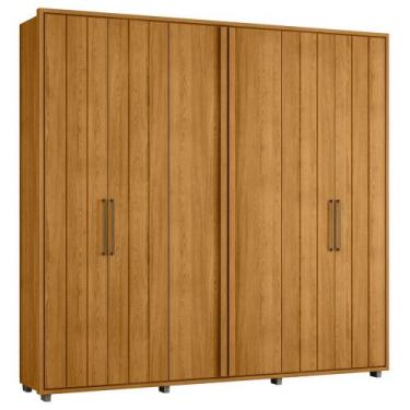 Imagem de Guarda Roupa Casal 250cm Com 6 Portas Vibe Cinamomo Z10 - Mpozenato, C