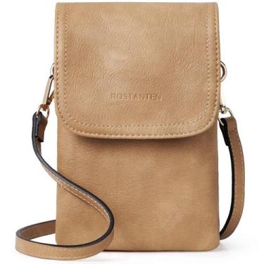 Imagem de Bolsa tiracolo BOSTANTEN de material vegano para mulheres em marrom ca