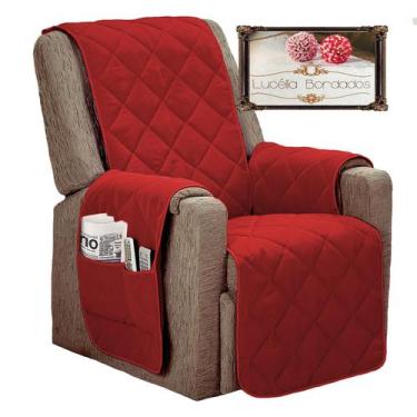 Imagem de Capa protetora para poltrona do papai retratil e reclinavel com fixado
