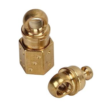 Imagem de Porta-chaves de armazenamento de seta de latão premium - chaveiros destacáveis com suporte de trava de pressão para chaves de carro e casa