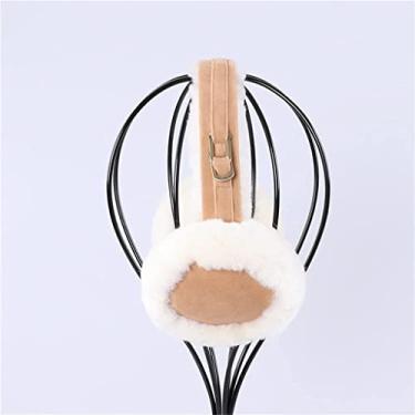 Imagem de Protetores de ouvido modernos para mulheres, protetores de ouvido unissex de lã quente de inverno com aba de orelha de pelúcia faixas de cabelo para mulheres