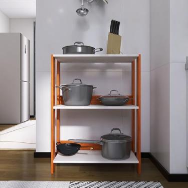 Imagem de Balcão de Cozinha Armário Compacto Movlar - Mod.0705 (Nature/Branco)