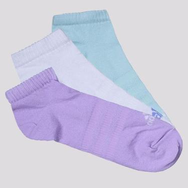 Imagem de Kit Meia Adidas Essentials Sportswear Cano invisível 3 Pares, P