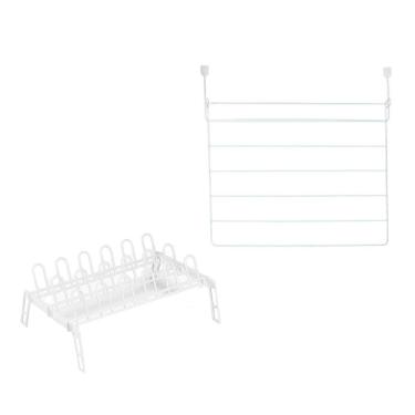 Imagem de Varal Dobravel para Porta e Sapateira Branca para 9 pares