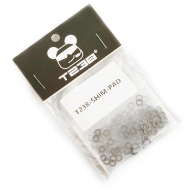 Imagem de T238 Conjunto de calços de aço M3x5 mm 250 peças para caixas de engrenagens Airsoft AEG Ver.2/3/7 (0,1 mm, 0,2 mm, 0,3 mm, 0,5 mm de espessura)