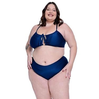 Imagem de Biquíni Plus Size Com Bojo Removível Disfarça Barriguinha - HYPE MODAS