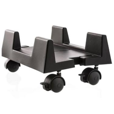 Imagem de Suporte Porta Gabinete Carrinho Ajustável Rodízios Com Trava