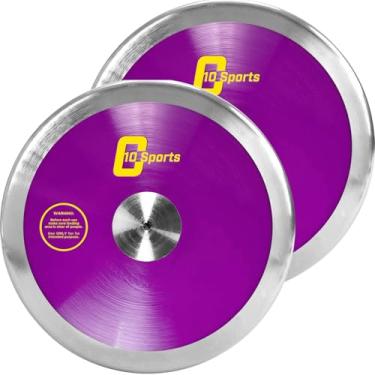 Imagem de AKABIKE Disco de arremesso de 2 peças - Disco oficial de atletismo de alta rotação, baixa rotação para lançadores de ensino médio e faculdade - Disco de treino e competição ao ar livre (1,0 kg / 1,6