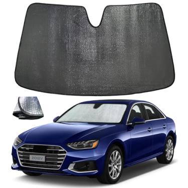 Imagem de ZOIBV Para-brisa para Audi A4 2017-2024 - 5 camadas bolha dobrável janela frontal viseira acessórios - bloqueia calor e raios UV